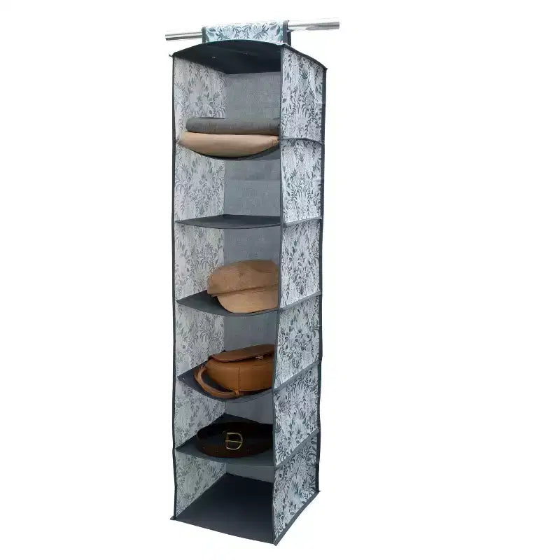 New 6 Shelf Organizer Parterre: Multicolored Closet Organizer & Garment Rack, 47" Height, No Assembly Required