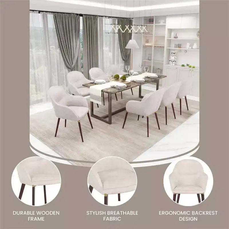 LeisureMod Elias Dining Chairs Set of 2 Upholstered Leather Or Velvet Seats with Powder-Coated Legs, Modern Kitchen, Dining Room, Cafe Seating