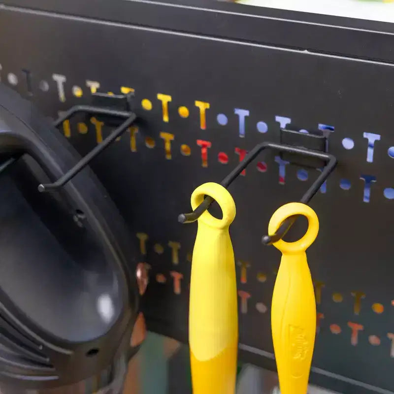 Teal Triangle The Everything Utility Cart with Pegboard & Bucket Rack