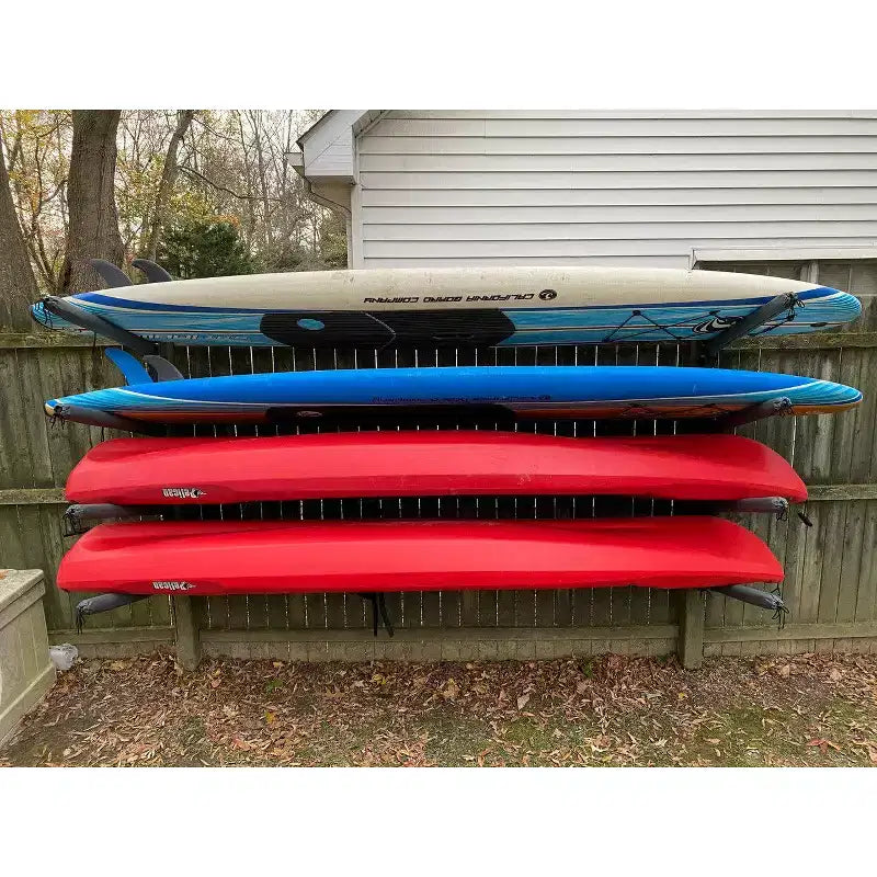 Shenandoah Kayak Storage | Outdoor Adjustable Rack | 4 Levels