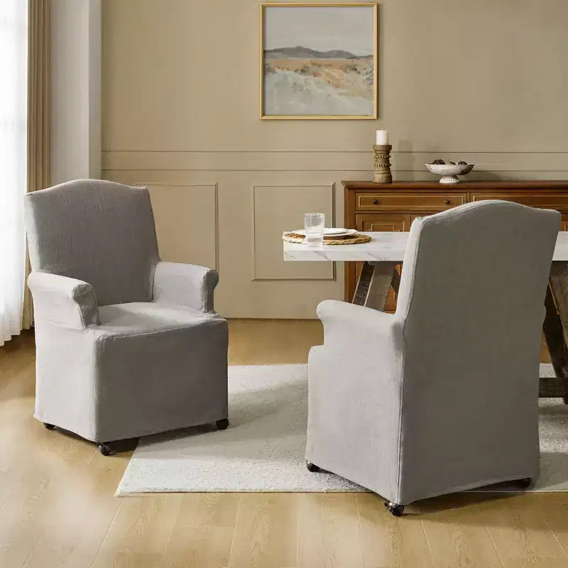 dining chair Set of 2 roll arms