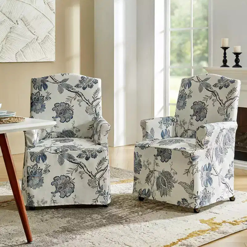 dining chair Set of 2 roll arms