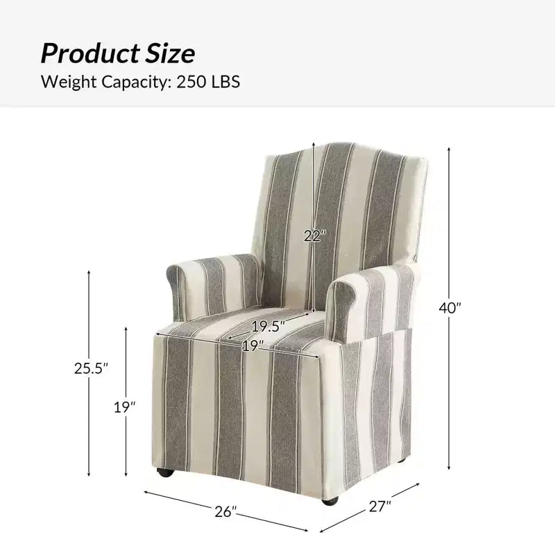 dining chair Set of 2 roll arms