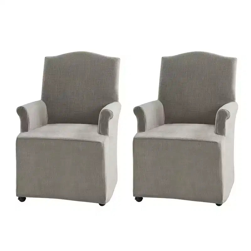 dining chair Set of 2 roll arms