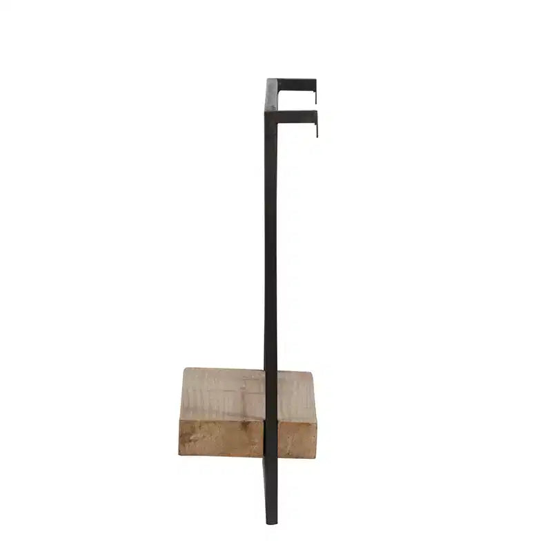 Iron and Wood Wall Shelf Hanging Decor 15.7x5.9x17.7