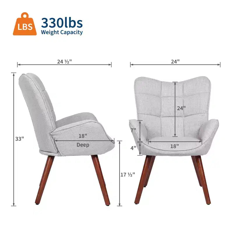 Modern Upholstered Dining Chairs, Dining Room Kitchen Island Bar Chairs With Backrest, Suitable for Kitchen, Dining Room, Living Room, Cafe Dining