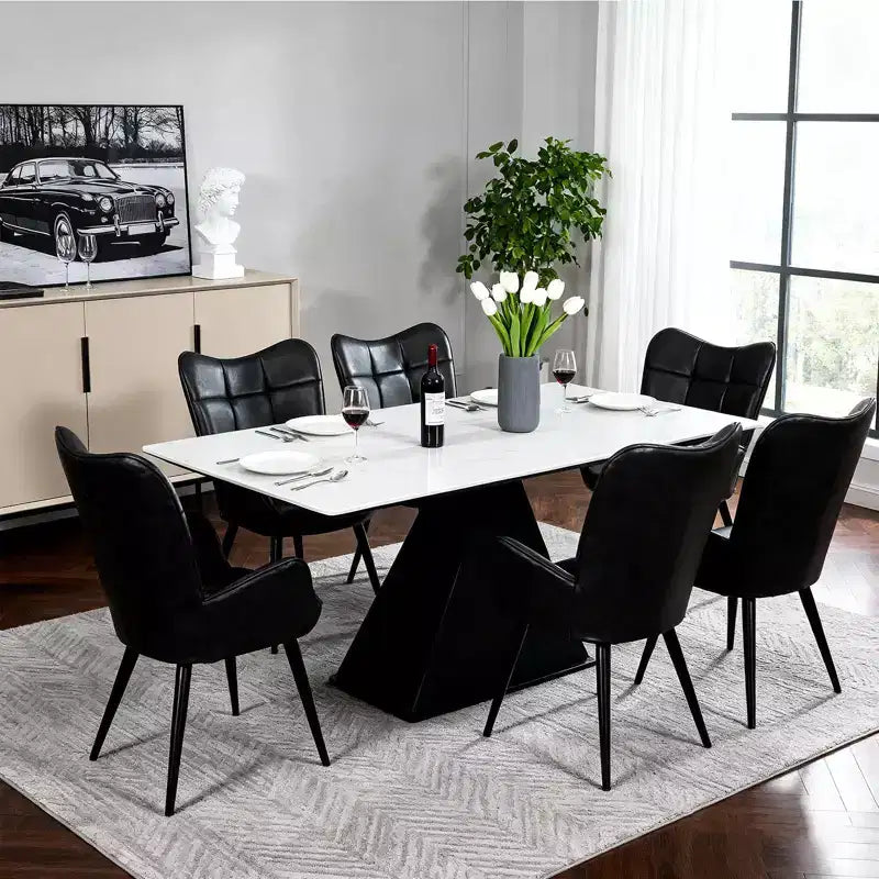 Modern Upholstered Dining Chairs, Dining Room Kitchen Island Bar Chairs With Backrest, Suitable for Kitchen, Dining Room, Living Room, Cafe Dining