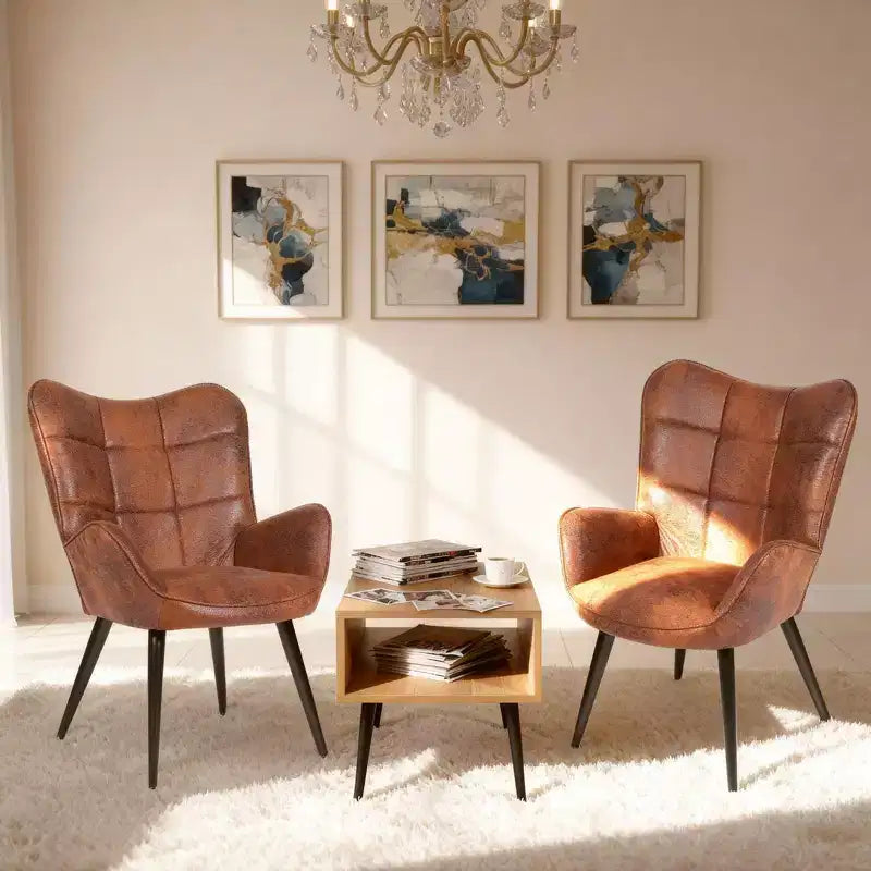 Modern Upholstered Dining Chairs, Dining Room Kitchen Island Bar Chairs With Backrest, Suitable for Kitchen, Dining Room, Living Room, Cafe Dining