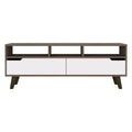 Tacoma TV Stand for TVs up to 55" Dark Walnut/White - Boahaus