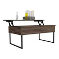 Bari Coffee Table Dark Walnut - Boahaus: Lift-Top, Hidden Storage, Modern Design