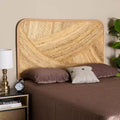 Rattan Standalone Headboard Natural Brown - Baxton Studio: Bohemian Craftsmanship, No Mounting Required