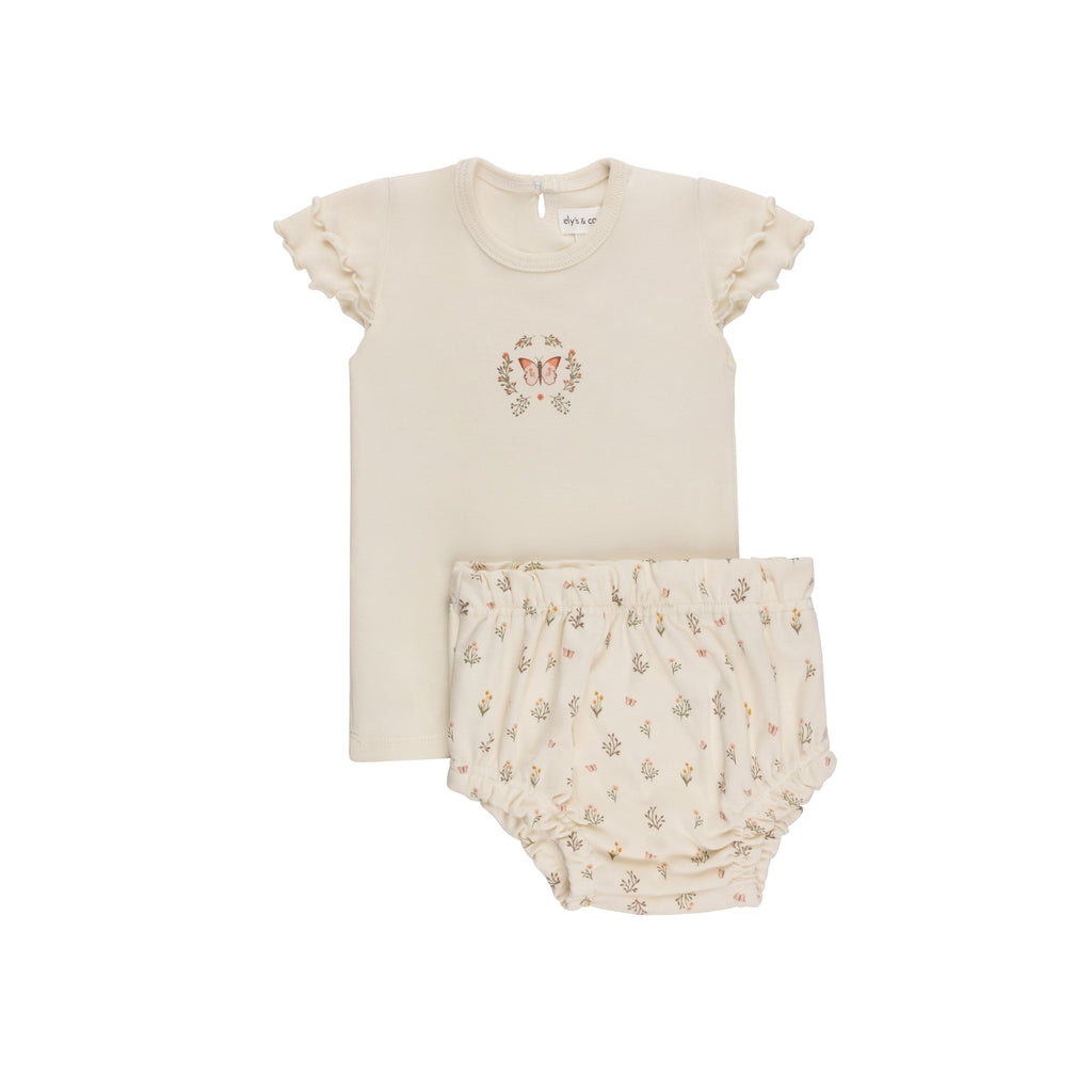 Garden Floral Print 2 Piece Set – Girls