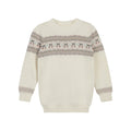 Girls Pullover Sweater – Ivory Mauve
