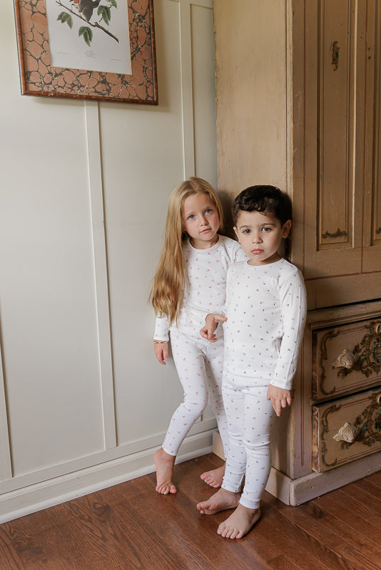 Organic Cotton Cluster Flower & Leaf Lounge Set