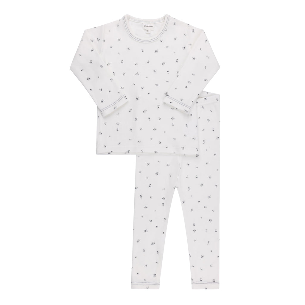 Organic Cotton Cluster Flower & Leaf Lounge Set