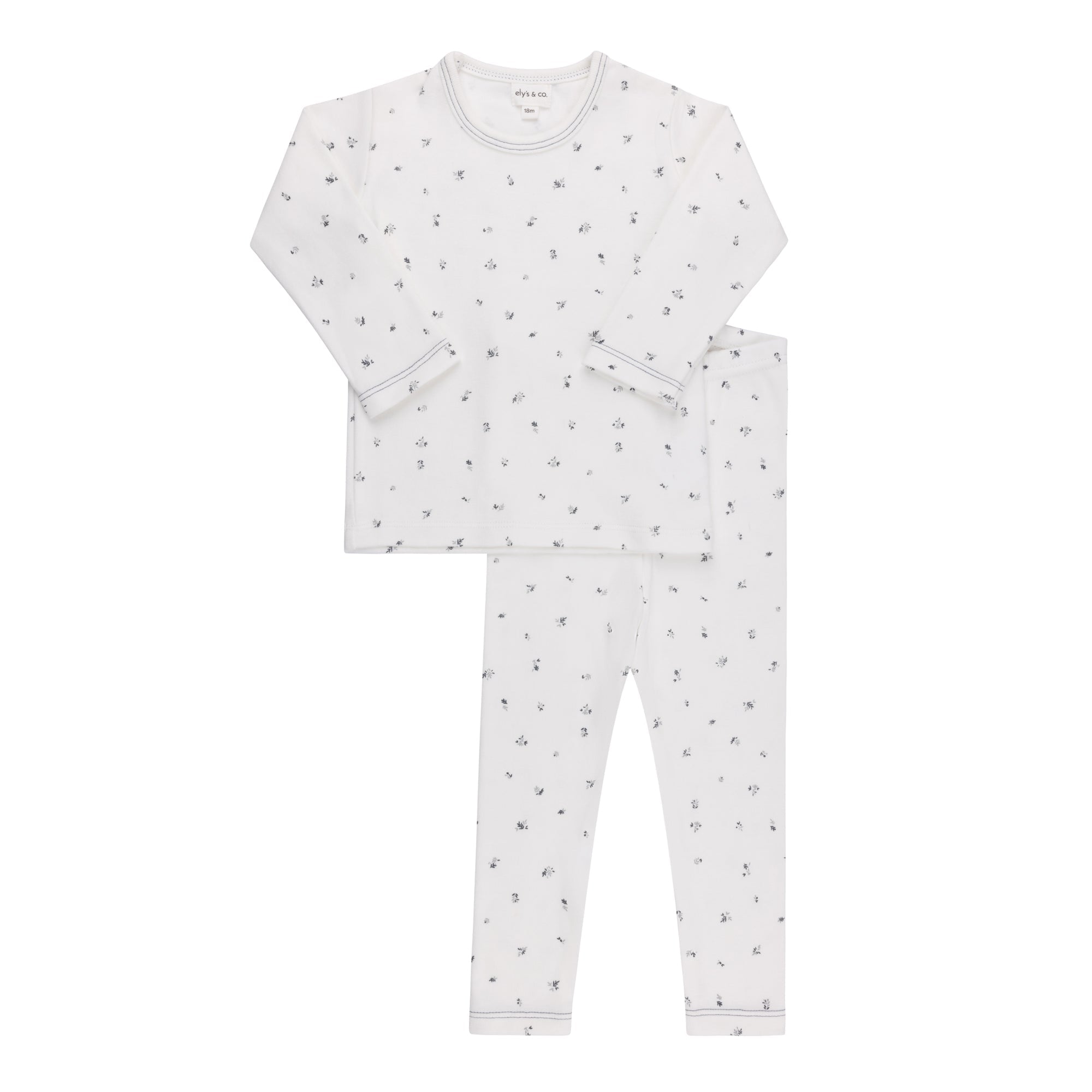 Organic Cotton Cluster Flower & Leaf Lounge Set