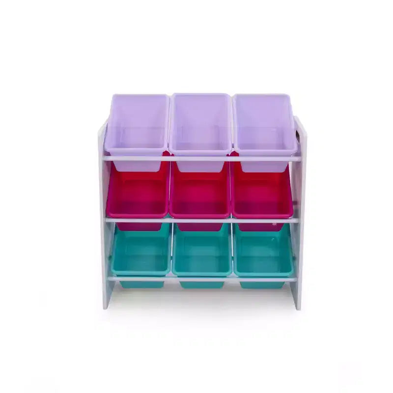 Kids' Toy Storage Organizer with 9 Storage Bins