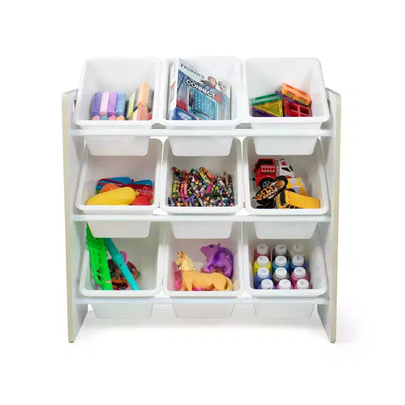 Kids' Toy Storage Organizer with 9 Storage Bins
