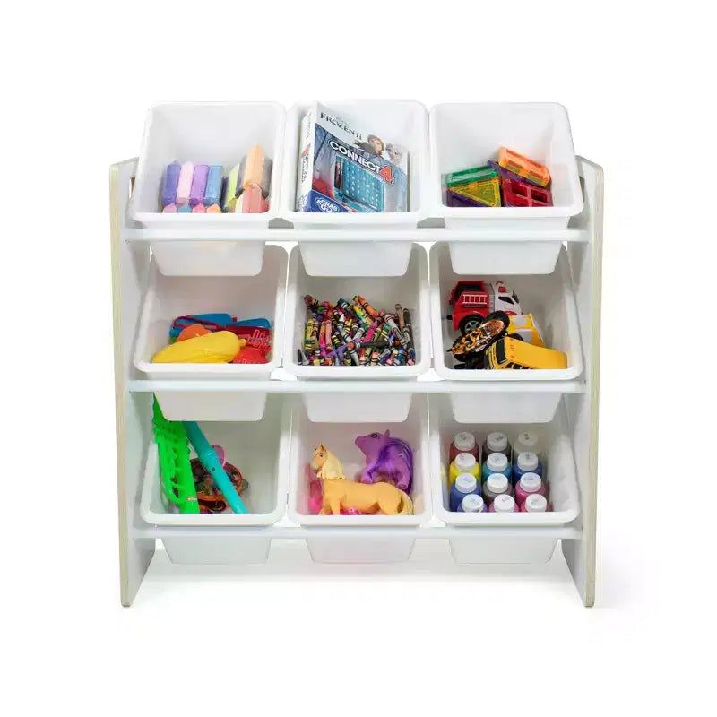 Kids' Toy Storage Organizer with 9 Storage Bins