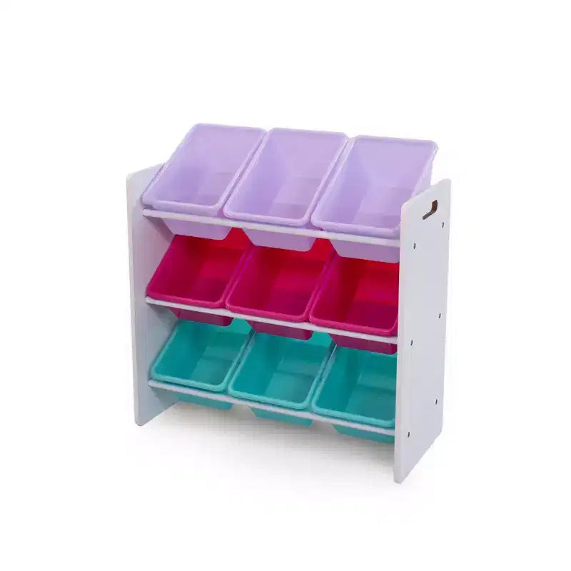 Kids' Toy Storage Organizer with 9 Storage Bins