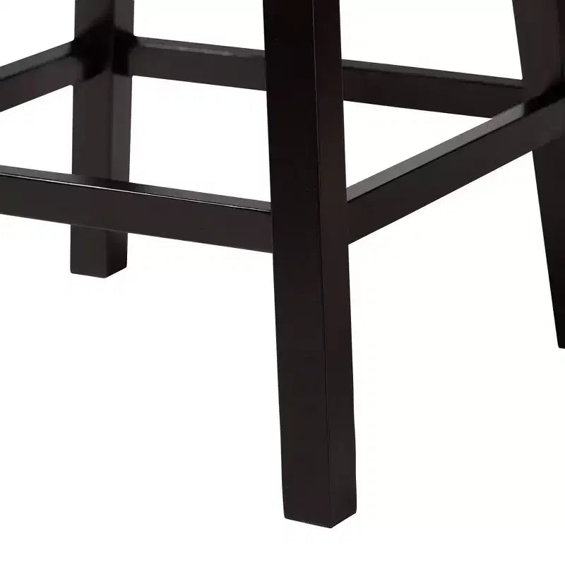 2pc Theron Fabric and Wood Swivel Counter Stool Set