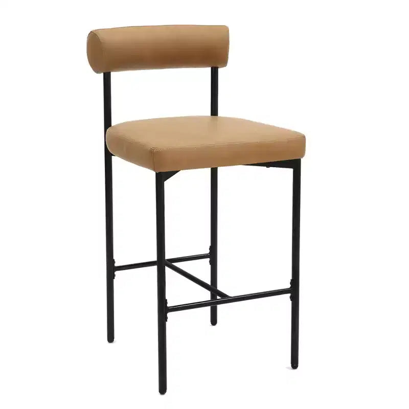 Metal Upholstered Counter Height Barstool