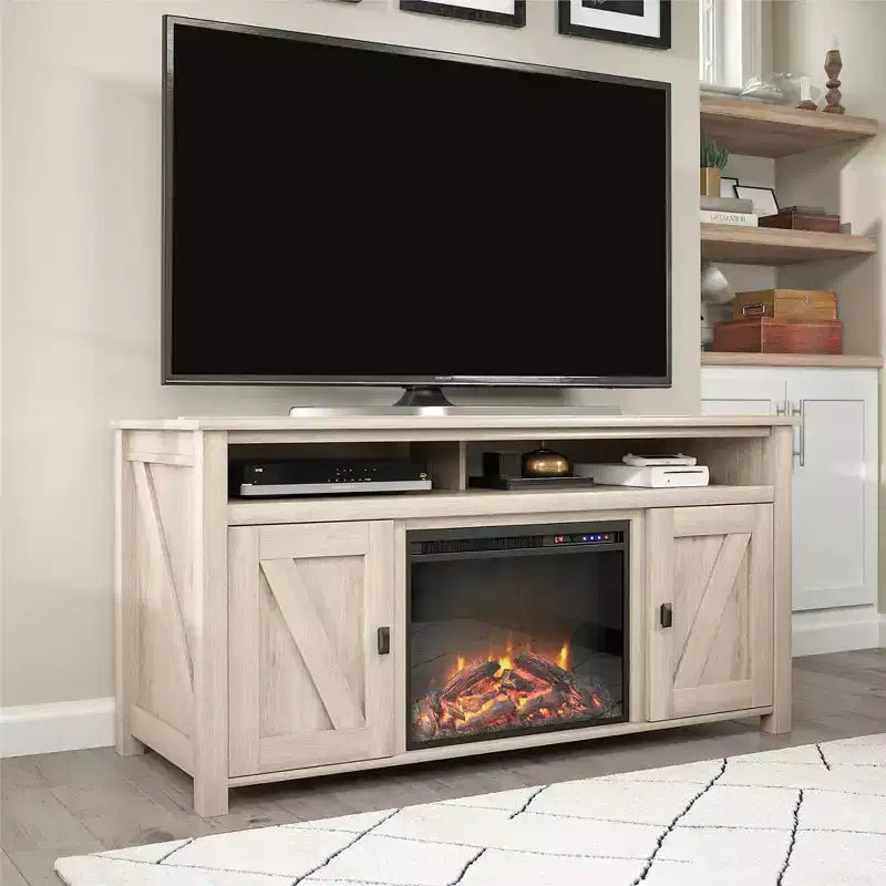 Electric Fireplace TV Console for TVs up to 60