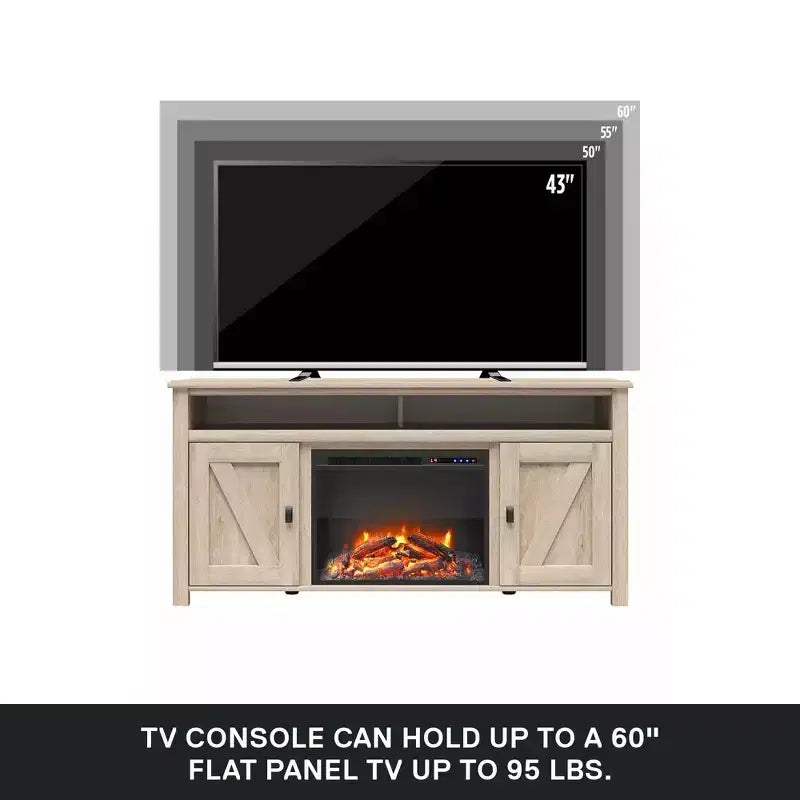 Electric Fireplace TV Console for TVs up to 60