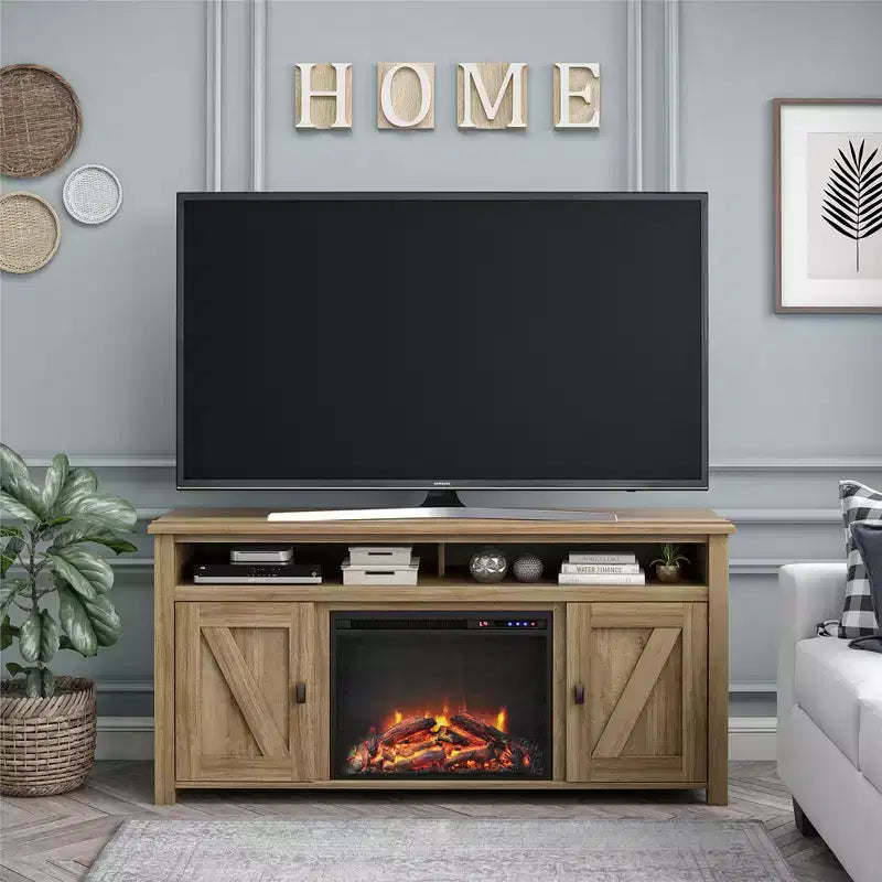 Electric Fireplace TV Console for TVs up to 60