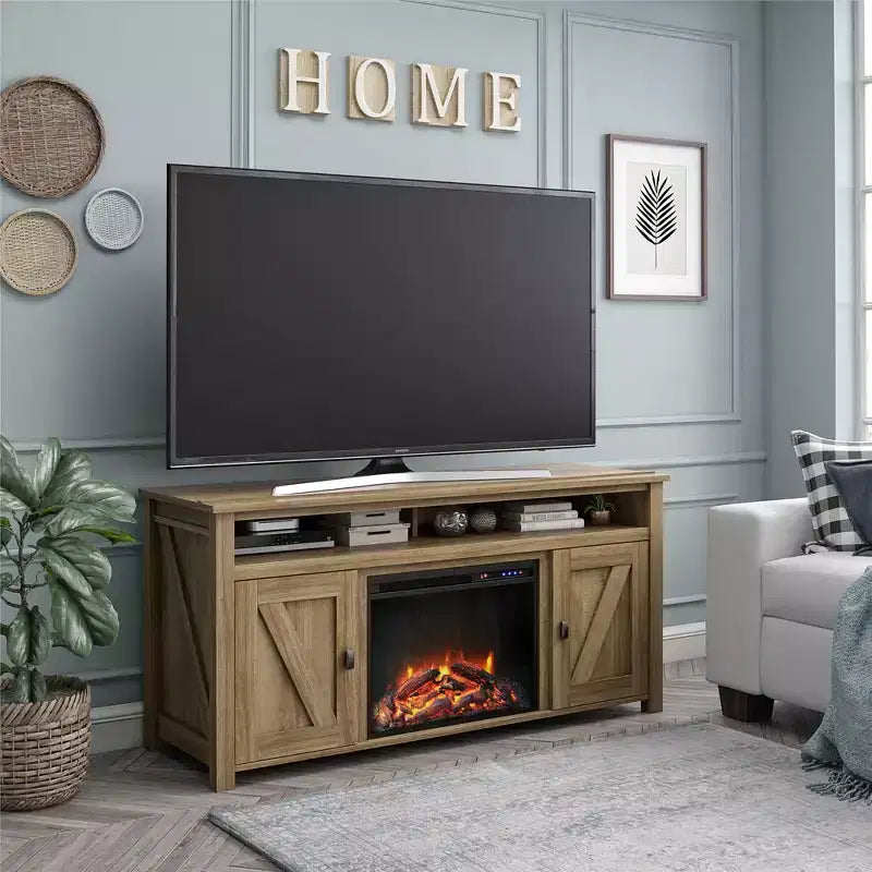 Electric Fireplace TV Console for TVs up to 60