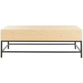 Gina Lift-Top Coffee Table - Light Oak/Black - Safavieh