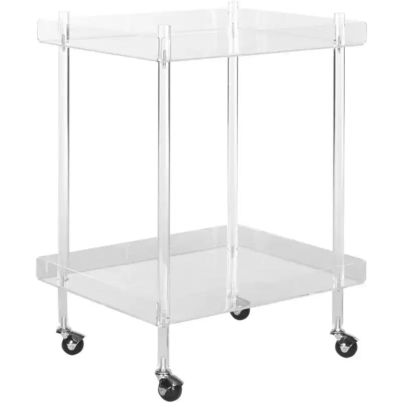 Acrylic Bar Cart - - Clear