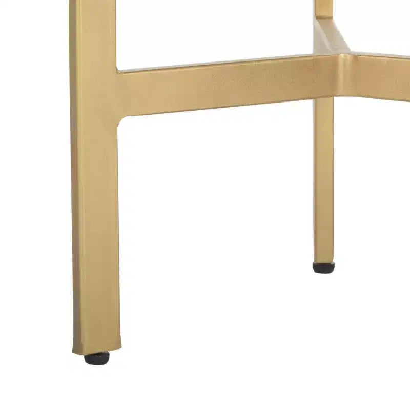 Tripod Accent Table - - White/Gold