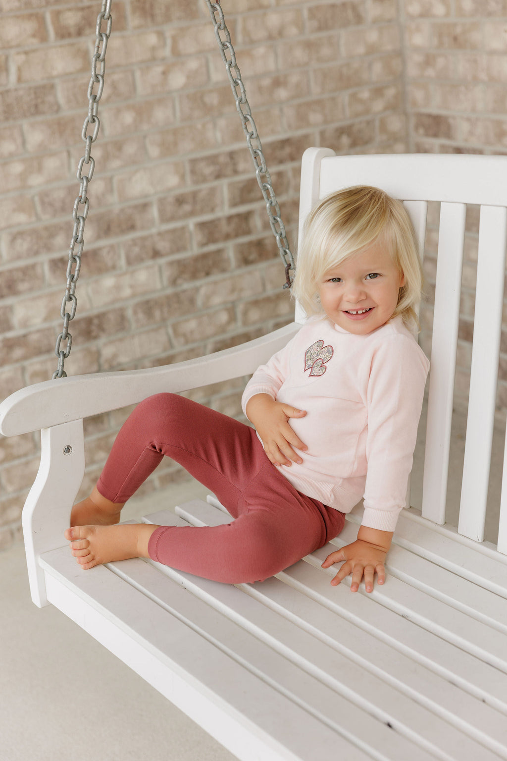 Girls 2 Piece Set – Pink – Embroidered