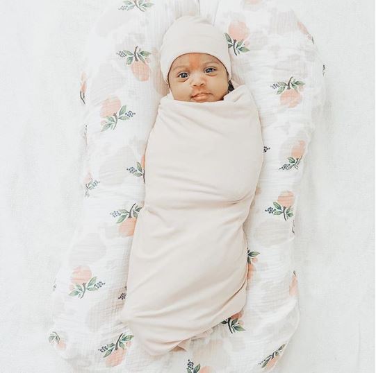 Jersey Cotton Beanie Hat - Blush Pink